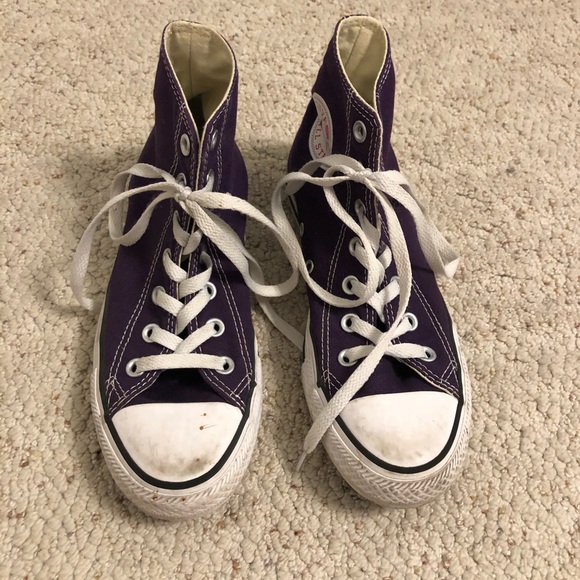 dark purple converse womens